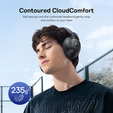 Casti wireless Baseus Bas BH1 NC (A0203703), Bluetooth 6.0, ANC, Hi-Res, 5-Microfon ENC, CloudComfort, Reglabil, negru