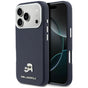 Husa pentru iPhone 17 Pro Max, Karl Lagerfeld Karl & Choupette Head Pin Saffiano MagSafe (KLHMP17X6PFKCLB), bleu
