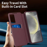 Husa pentru Samsung Galaxy S26 Ultra, Techsuit SmartView Series, albastru