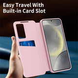Husa pentru Samsung Galaxy S26 Plus, Techsuit SmartView Series, albastru