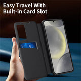 Husa pentru Samsung Galaxy S26, Techsuit SmartView Series, albastru