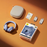 Casti wireless Baseus Casti Wireless Inspire XH1 (A0203601), Sound by Bose, BT 6.1, Dolby, ANC, Hi-Res, LDAC, 800mAh, albastru