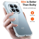 Husa pentru Xiaomi Redmi Note 15 Pro 4G, Techsuit Shockproof Clear Silicone, transparenta