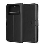 Husa pentru Xiaomi POCO F8 Ultra, Techsuit Leather Folio, negru