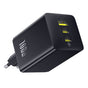 Incarcator retea Baseus EnerFill FE11 (P10182102123-00), USB, 2x Type-C, 100W, Incarcare rapidar, negru