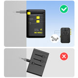 Adaptor pentru Calatorie Baseus Picogo AG11 (E0307F00), cu Retractabil Type-C Cable, 2x AC, 2x USB, USB-C, 45W, Universal, Negru