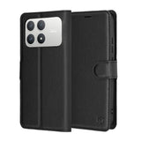 Husa pentru Xiaomi POCO F8 Pro, Techsuit Leather Folio, negru