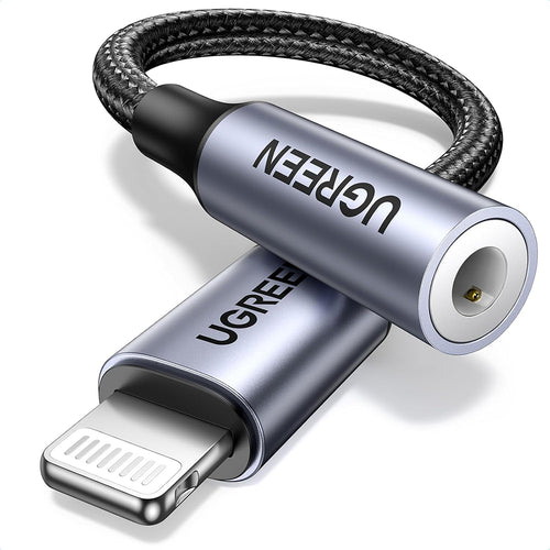 Adaptor UGREEN, Audio Cable Us211 30756 Lightning to Jack 3 5mm 10cm Koff A3d2de, Negru