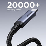 Cablu UGREEN de date L706 (65383), USB-C to USB-C, 80Gbps, 240W, 16K@60Hz, 1m, negru