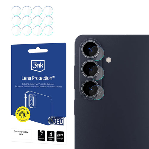 Folie de protectie pentru Samsung Galaxy S26, 3mk Lens Protection (4 pack)