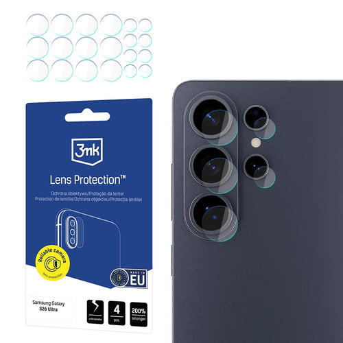 Folie de protectie pentru Samsung Galaxy S26 Ultra, 3mk Lens Protection (4 pack)