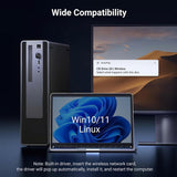 Adaptor UGREEN WiFi Adapter CM762 (35264), USB, 2.4Ghz/5Ghz, Integrat Single Antenna, Monitoring Mode