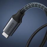 Cablu UGREEN de date US372 (45191), Type-C Male to Type-C Female, Incarcare rapida, 100W, 10Gbps, 1m, negru
