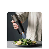 Deerma Electric Grinder Set (YM01), pentru Salt & Pepper, Auto-Dispensing, reglabil Coarseness, Ceramic Core, 175ml, Negru