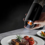 Deerma Electric Grinder Set (YM01), pentru Salt & Pepper, Auto-Dispensing, reglabil Coarseness, Ceramic Core, 175ml, Negru