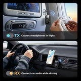Adaptor UGREEN Transmitter Audio Adapter BT503 (45492), Type-C, Jack 3.5mm, Bluetooth 5.3, Hi-Res, OLED Display