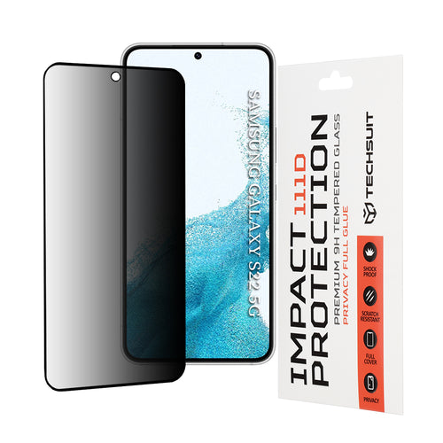 Folie de protectie pentru Samsung Galaxy S22 5G, Techsuit 111D Privacy Full Glue