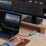 Hub USB UGREEN Docking station CM511 (75586), USB-C to 2x USB 3.2, DP, 3x USB-C, 10Gbps, 4K@60Hz, PD100W, negru