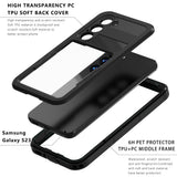Husa pentru Samsung Galaxy S26 Plus, ShellBox Waterproof IP68 Case, negru