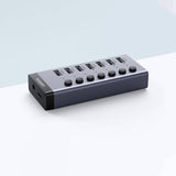 Adaptor UGREEN, Docking Station Cm481 90307 With Power Type-C to 7x USB 5gbps Individual Switch LED Light 1m Koff