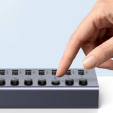 Adaptor UGREEN, Docking Station Cm481 90307 With Power Type-C to 7x USB 5gbps Individual Switch LED Light 1m Koff