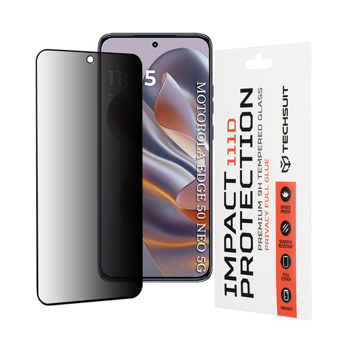 Folie de protectie pentru Motorola Edge 50 Neo, Techsuit 111D Privacy Full Glue
