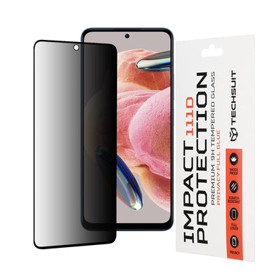 Folie de protectie pentru Xiaomi Redmi Note 12 5G, Techsuit 111D Privacy Full Glue