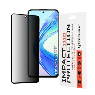 Folie de protectie pentru Honor X7b, Techsuit 111D Privacy Full Glue
