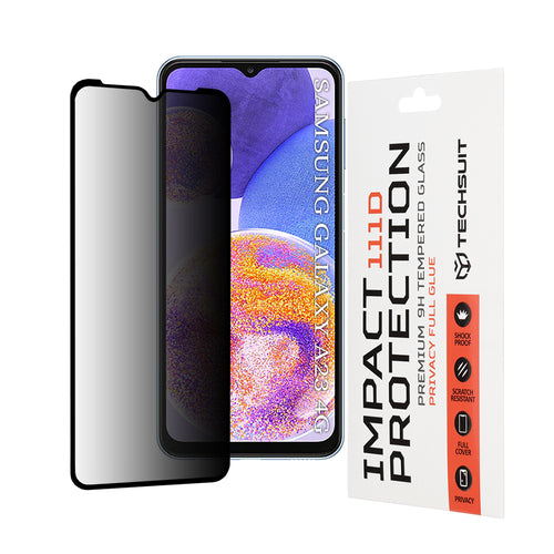 Folie de protectie pentru Samsung Galaxy A23, Techsuit 111D Privacy Full Glue
