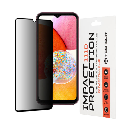 Folie de protectie pentru Samsung Galaxy A14 5G, Techsuit 111D Privacy Full Glue