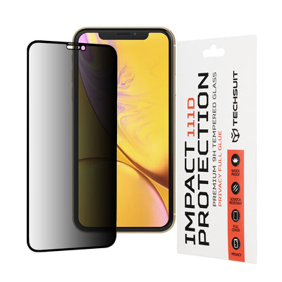 Folie de protectie pentru iPhone 11, Techsuit 111D Privacy Full Glue