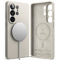 Husa pentru Samsung Galaxy S26 Ultra, Ringke Silicone MagSafe, crem