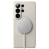 Husa pentru Samsung Galaxy S26 Ultra, Ringke Silicone MagSafe, crem