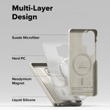 Husa pentru Samsung Galaxy S26 Ultra, Ringke Silicone MagSafe, crem
