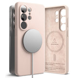 Husa pentru Samsung Galaxy S26 Ultra, Ringke Silicone MagSafe, roz