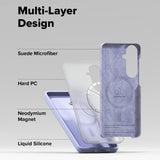 Husa pentru Samsung Galaxy S26 Plus, Ringke Silicone MagSafe, mov
