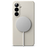 Husa pentru Samsung Galaxy S26 Plus, Ringke Silicone MagSafe, crem