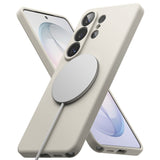 Husa pentru Samsung Galaxy S26 Plus, Ringke Silicone MagSafe, crem