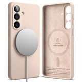 Husa pentru Samsung Galaxy S26, Ringke Silicone MagSafe, roz