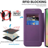 Husa pentru Samsung Galaxy A57 5G, Techsuit SmartMag Book Case, albastru