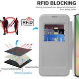 Husa pentru Samsung Galaxy A57 5G, Techsuit SmartMag Book Case, albastru