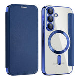 Husa pentru Samsung Galaxy A57 5G, Techsuit SmartMag Book Case, albastru