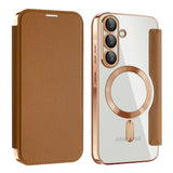 Husa pentru Samsung Galaxy A57 5G, Techsuit SmartMag Book Case, albastru