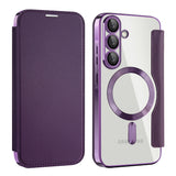 Husa pentru Samsung Galaxy A37 5G, Techsuit SmartMag Book Case, albastru