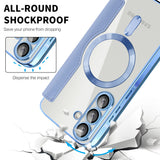 Husa pentru Samsung Galaxy A37 5G, Techsuit SmartMag Book Case, bleu