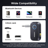 Adaptor UGREEN Bluetooth Audio Receiver BT509 (55546), pentru Car, Jack 3.5mm, Ldac, ANC, Hi-Res, Wireless