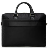 Geanta laptop Guess Nylon Logo triunghi (GUCB15NTMLBK), 16, Zipper Pocket, Detasabil Strap, Reglabil, negru