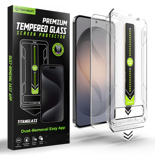 Folie de protectie pentru Samsung Galaxy S26, Techsuit [Fingerprint Unlock Compatible] TitanGlass CrystalHD