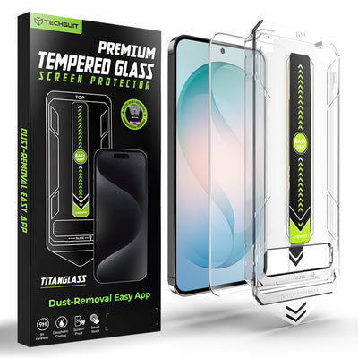 Folie de protectie pentru Samsung Galaxy S26 Plus, Techsuit [Fingerprint Unlock Compatible] TitanGlass CrystalHD