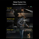 Deerma Mini Flashlight 4in1 (SD01), magnetic, Pocket Clip, Glass Breaker, 9 Brightness Levels, 350lm, 300mAh, 0.74W, Gri